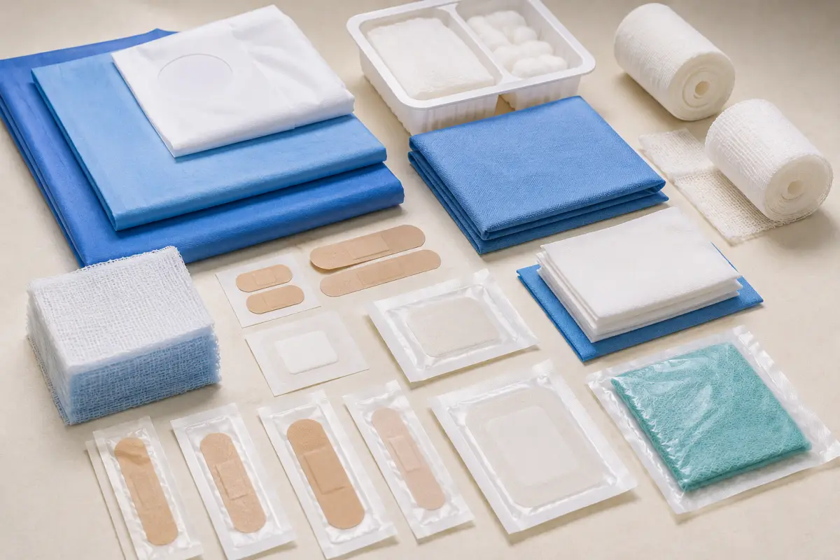 Surgical and wound dressing disposable